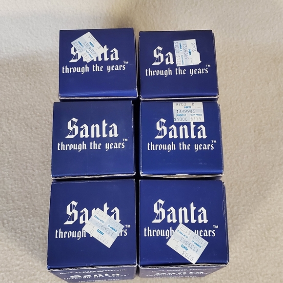 Santas Through The Years Set of 6 Hand Painted Figurines - Picture 12 of 12